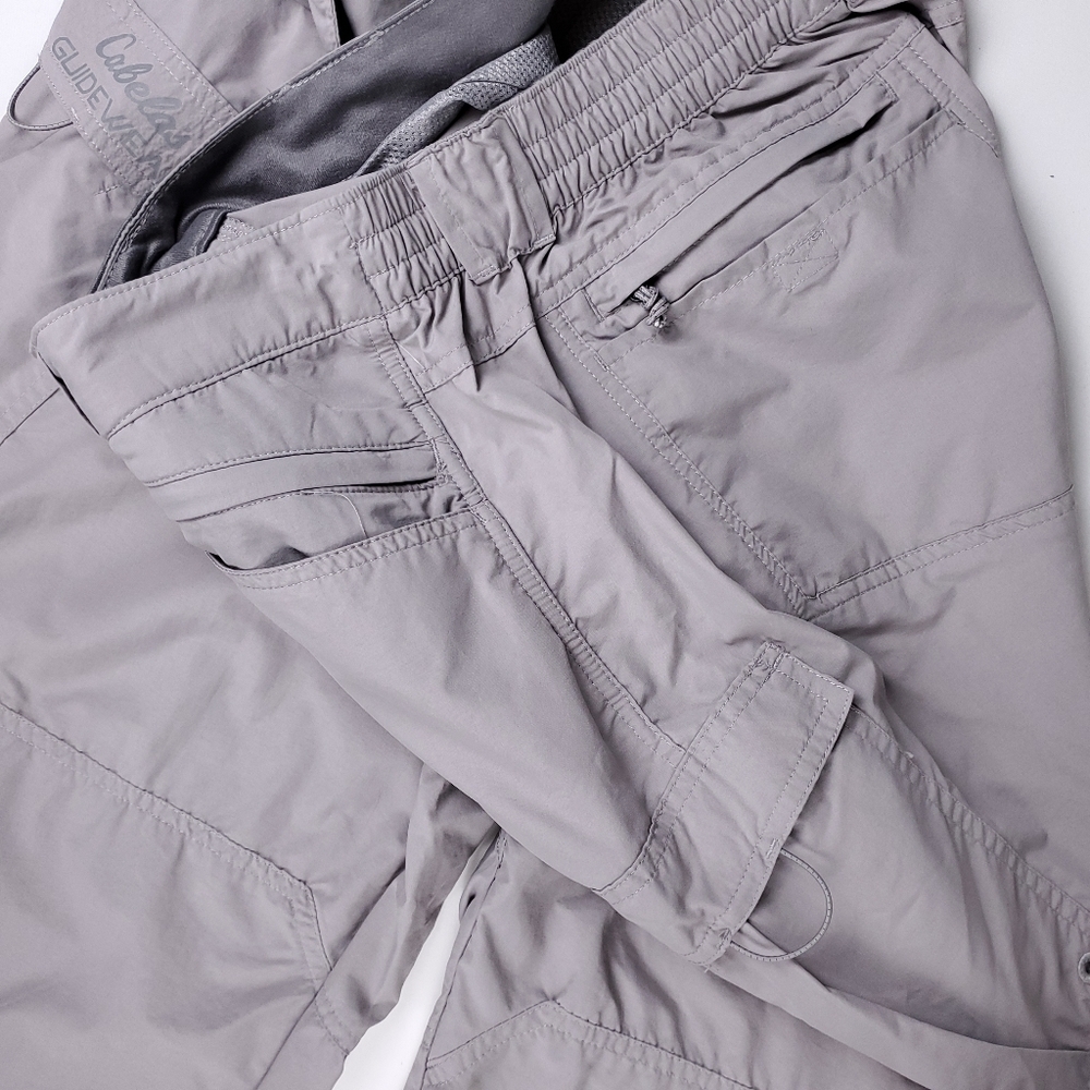 🔴 New Cabela's Guide Wear Grey Cargo Pants XL W38 - Picture 4 of 11